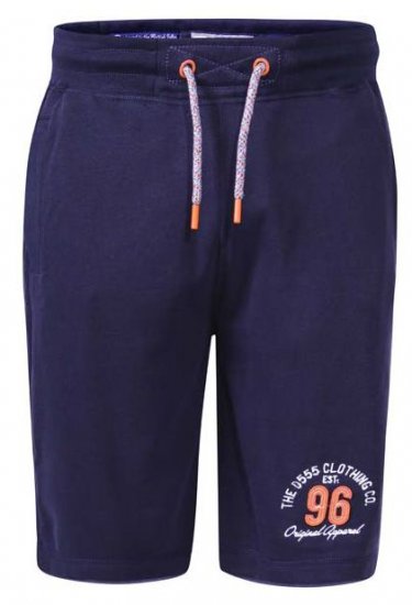D555 Tompkins 2 Elasticated Waist Shorts Navy - Tepláky & kraťasy - Tepláky a Teplákové Kraťasy 2XL-12XL