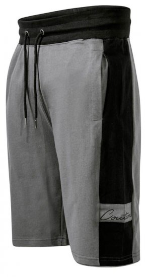 D555 Casper Couture Elasticated Waistband Shorts Grey - Tepláky & kraťasy - Tepláky a Teplákové Kraťasy 2XL-12XL