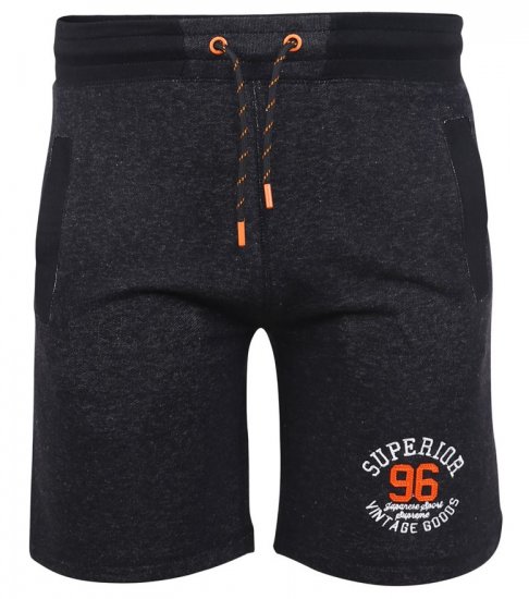 D555 HARLOW Jersey Shorts Black Twist - Tepláky & kraťasy - Tepláky a Teplákové Kraťasy 2XL-12XL