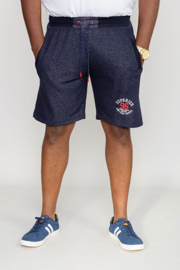 D555 HARLOW Jersey Shorts Denim Marl - Tepláky & kraťasy - Tepláky a Teplákové Kraťasy 2XL-12XL