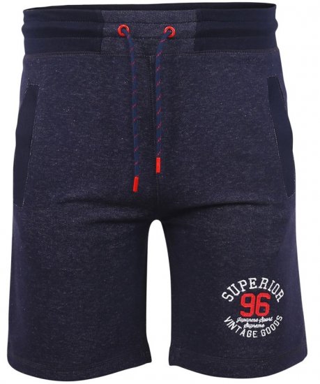 D555 HARLOW Jersey Shorts Denim Marl - Tepláky & kraťasy - Tepláky a Teplákové Kraťasy 2XL-12XL