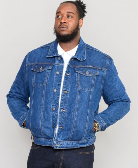 Duke Trucker Denim Jacket Blue - Bundy - Bundy Nadměrné Velikosti - 2XL-8XL