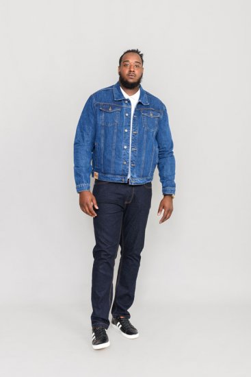 Duke Trucker Denim Jacket Blue - Bundy - Bundy Nadměrné Velikosti - 2XL-8XL