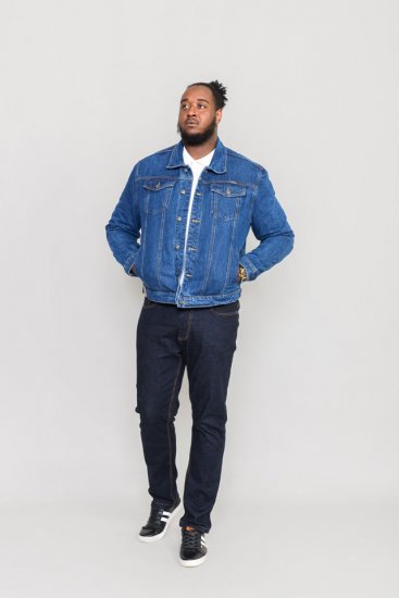Duke Trucker Denim Jacket Blue - Bundy - Bundy Nadměrné Velikosti - 2XL-8XL