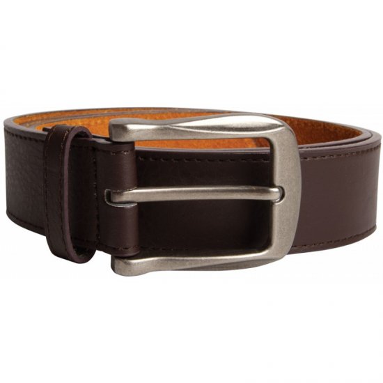 D555 Harrison Leather Belt Brown, 4cm - Pásky - Pásky W40-W70/2XL-8XL