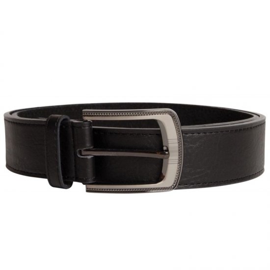 D555 Samuel Leather Belt Black, 4cm - Pásky - Pásky W40-W70/2XL-8XL