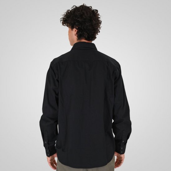 Double Outfitters GS-5126 Košile s patentky Černá - Košile - Košile 2XL-10XL