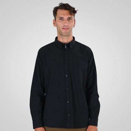 Double Outfitters GS-5225 Oxfordská košile Černá - Košile - Košile 2XL-10XL