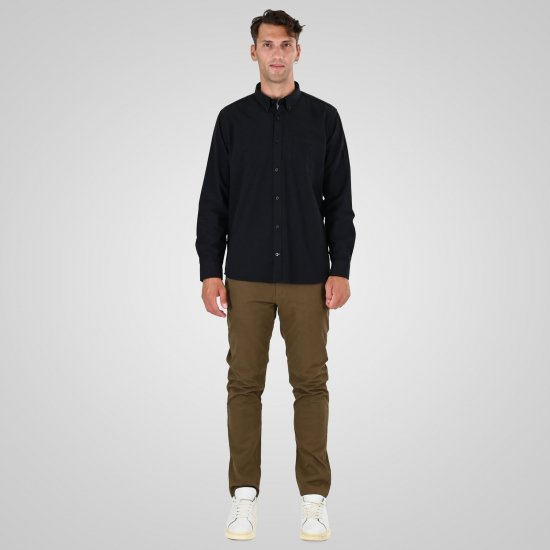 Double Outfitters GS-5225 Oxfordská košile Černá - Košile - Košile 2XL-10XL