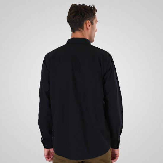 Double Outfitters GS-5225 Oxfordská košile Černá - Košile - Košile 2XL-10XL