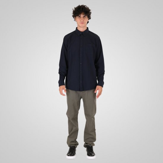 Double Outfitters GS-5225 Oxfordská košile Námořnická modrá - Košile - Košile 2XL-10XL