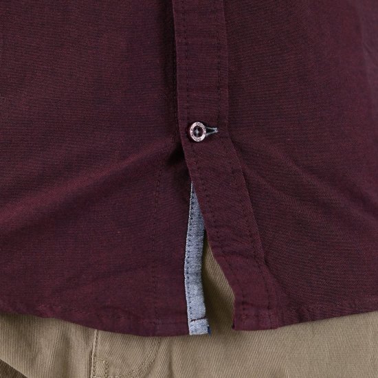 Double Outfitters GS-5225 Oxfordská košile Vínová - Košile - Košile 2XL-10XL