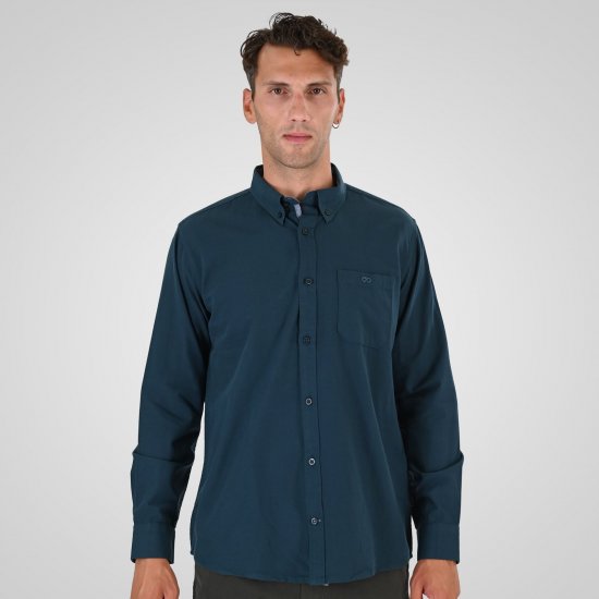 Double Outfitters GS-5225 Oxfordská košile Tmavě zelená - Košile - Košile 2XL-10XL