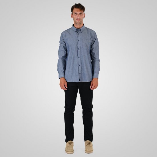 Double Outfitters GS-5225 Oxfordská košile Světle modrá - Košile - Košile 2XL-10XL