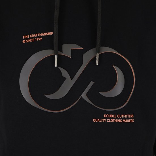 Double Outfitters MTOP-1146 Mikina s kapucí Černá - Mikiny & mikiny s kapucí - Mikiny & Mikiny s kapucí 2XL-12XL
