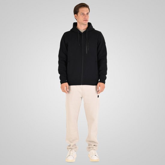 Double Outfitters MTOP-1160 Mikina s kapucí na zip Černá - Mikiny & mikiny s kapucí - Mikiny & Mikiny s kapucí 2XL-12XL