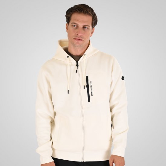 Double Outfitters MTOP-1160 Mikina s kapucí na zip Bílá - Mikiny & mikiny s kapucí - Mikiny & Mikiny s kapucí 2XL-12XL