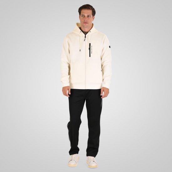 Double Outfitters MTOP-1160 Mikina s kapucí na zip Bílá - Mikiny & mikiny s kapucí - Mikiny & Mikiny s kapucí 2XL-12XL