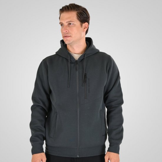 Double Outfitters MTOP-1160 Mikina s kapucí na zip Tmavě zelená - Mikiny & mikiny s kapucí - Mikiny & Mikiny s kapucí 2XL-12XL