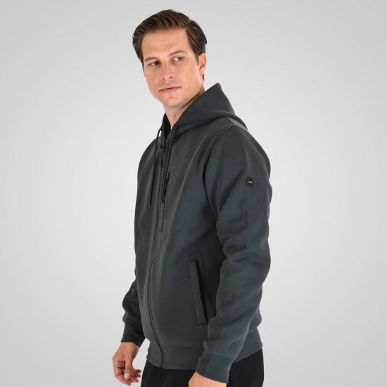 Double Outfitters MTOP-1160 Mikina s kapucí na zip Tmavě zelená - Mikiny & mikiny s kapucí - Mikiny & Mikiny s kapucí 2XL-12XL