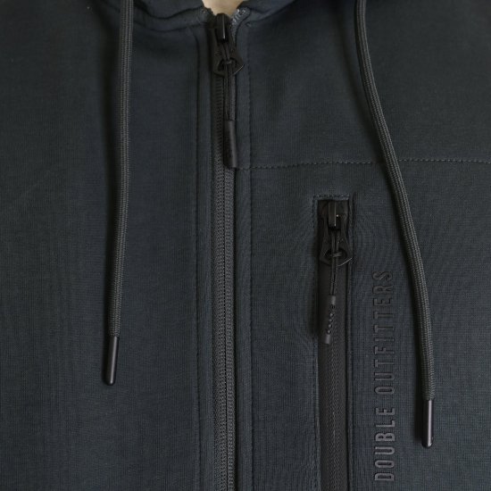 Double Outfitters MTOP-1160 Mikina s kapucí na zip Tmavě zelená - Mikiny & mikiny s kapucí - Mikiny & Mikiny s kapucí 2XL-12XL