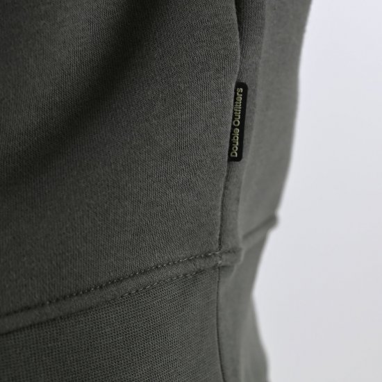 Double Outfitters MTOP-1163 Mikina s krátkým zipem Khaki - Mikiny & mikiny s kapucí - Mikiny & Mikiny s kapucí 2XL-12XL