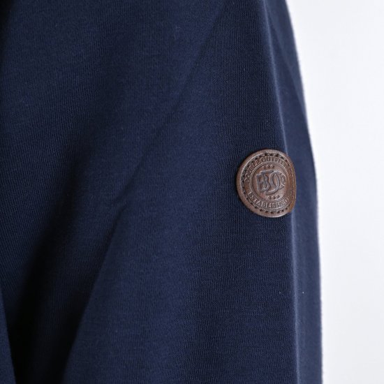 Double Outfitters MTOP-1163 Mikina s krátkým zipem Námořnická modrá - Mikiny & mikiny s kapucí - Mikiny & Mikiny s kapucí 2XL-12XL