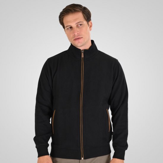 Double Outfitters SEL-1168 Mikina na zip Černá - Mikiny & mikiny s kapucí - Mikiny & Mikiny s kapucí 2XL-12XL