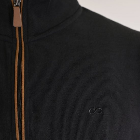 Double Outfitters SEL-1168 Mikina na zip Černá - Mikiny & mikiny s kapucí - Mikiny & Mikiny s kapucí 2XL-12XL