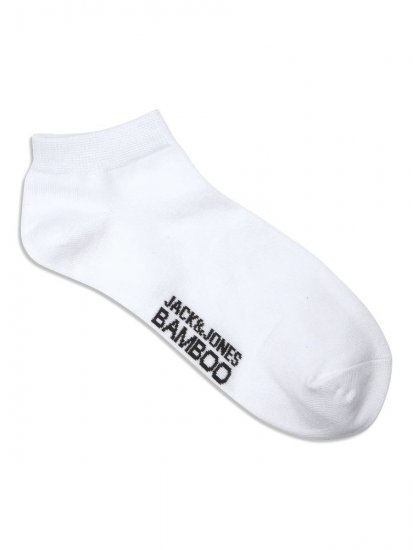 Jack & Jones Basic Bambusové kotníkové ponožky Bílá 5-pack - Spodní prádlo - Spodní Prádlo Nadměrné Velikosti 2XL-8XL