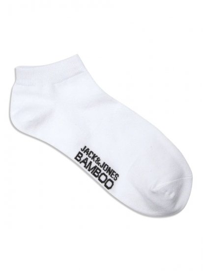 Jack & Jones Basic Bambusové kotníkové ponožky Bílá 5-pack - Spodní prádlo - Spodní Prádlo Nadměrné Velikosti 2XL-8XL