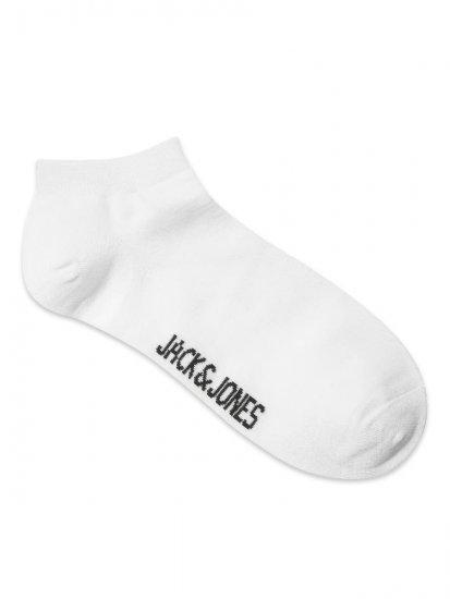 Jack & Jones Basic Bambusové kotníkové ponožky Bílá 5-pack - Spodní prádlo - Spodní Prádlo Nadměrné Velikosti 2XL-8XL