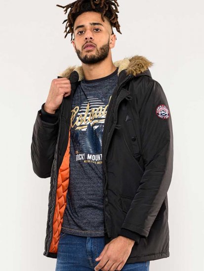 D555 Dundee Parka Jacket With Fur trimming and Teddy Fur Lined hood - Bundy - Bundy Nadměrné Velikosti - 2XL-8XL