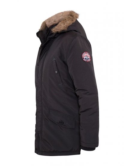 D555 Dundee Parka Jacket With Fur trimming and Teddy Fur Lined hood - Bundy - Bundy Nadměrné Velikosti - 2XL-8XL