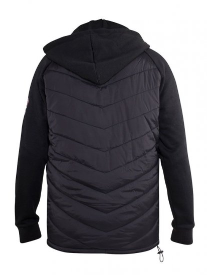 D555 Thorpe Hooded Quilted Jacket With Fleece Sleeves And Removable Fleece Hood - Bundy - Bundy Nadměrné Velikosti - 2XL-8XL