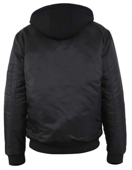 D555 Poppleford Bomber Jacket With Detachable Fleece Hood - Bundy - Bundy Nadměrné Velikosti - 2XL-8XL