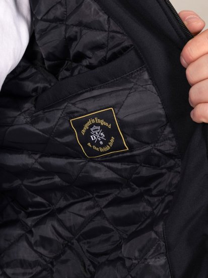 D555 Jamie Soft Shell Detachable Hood Padded Jacket Černá TALL - TALL bundy - TALL bundy pro vysoké muže