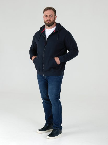 D555 Cantor Hoodie Navy - Mikiny & mikiny s kapucí - Mikiny & Mikiny s kapucí 2XL-12XL