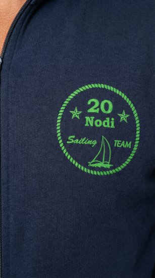 20 Nodi Ostro Stretch Fleece Cotton Tracksuit Navy - Teplákové soupravy - Teplákové soupravy nadměrné velikosti