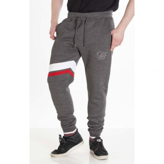 D555 Willis Sweatpants Charcoal - Tepláky & kraťasy - Tepláky a Teplákové Kraťasy 2XL-12XL