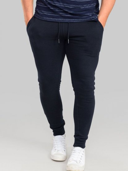 D555 Brandon Sweatpants with Tapered leg Navy - Tepláky & kraťasy - Tepláky a Teplákové Kraťasy 2XL-12XL