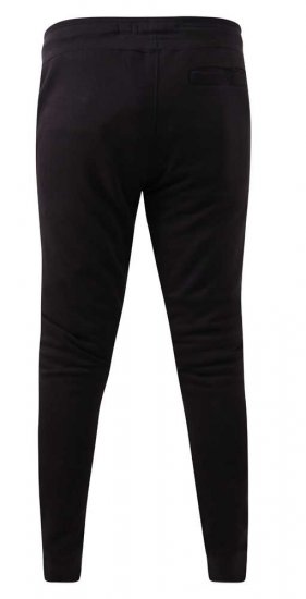 D555 Buckingham Cuffed Jogger With Side Pockets Black - Tepláky & kraťasy - Tepláky a Teplákové Kraťasy 2XL-12XL
