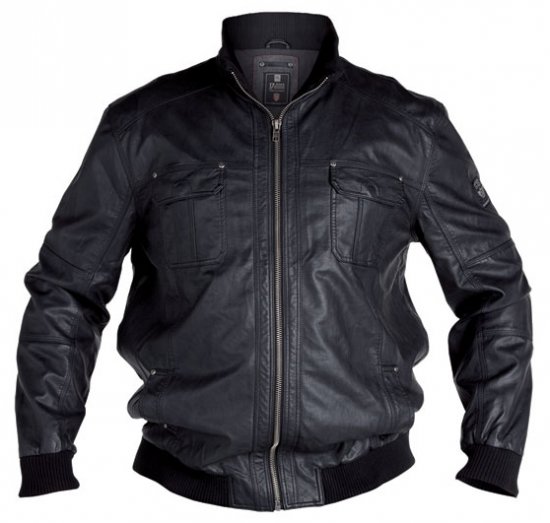 D555 Faux Leather Jacket - Bundy - Bundy Nadměrné Velikosti - 2XL-8XL