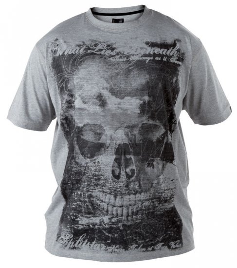 Split Star Skull T-shirt - Trička - Trička nadměrné velikosti - 2XL-14XL