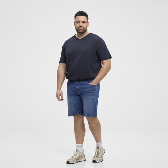 North Latitude 51336 denim šortky modré - Šortky - Šortky Nadměrné Velikosti W40-W60