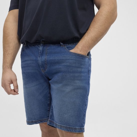 North Latitude 51336 denim šortky modré - Šortky - Šortky Nadměrné Velikosti W40-W60
