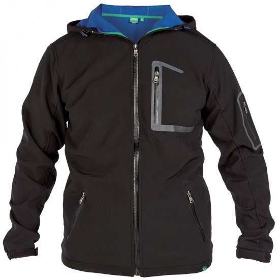 D555 Warren Softshell Jacket - Bundy - Bundy Nadměrné Velikosti - 2XL-8XL