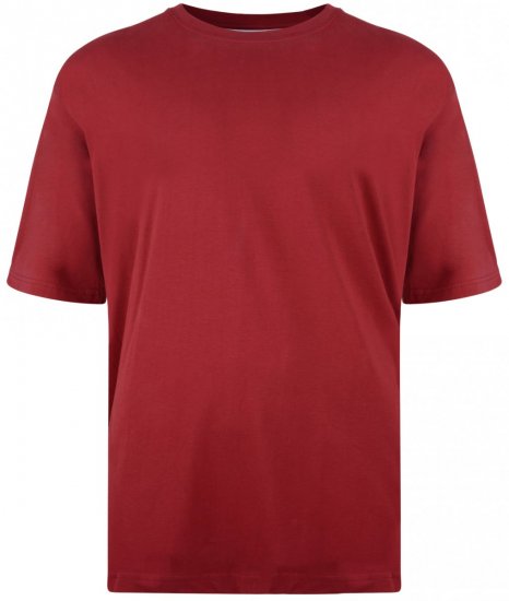 Kam Jeans T-shirt Red - Trička - Trička nadměrné velikosti - 2XL-14XL