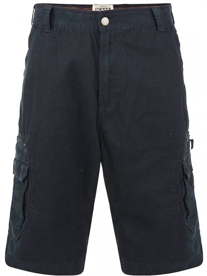 Kam Jeans Cargo Shorts Black - Šortky - Šortky Nadměrné Velikosti W40-W60
