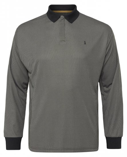 North Latitude Cool Effect Polokošile Dlouhý Rukáv Černá - Polokošile - Polokošile 2XL-8XL - Trička s límečkem 2XL-8XL